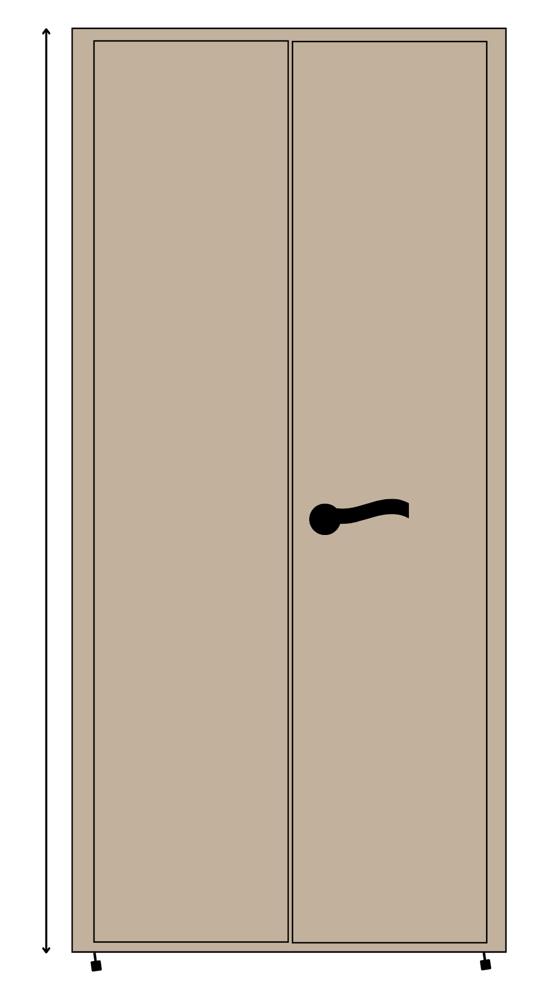Custom almirah with Height 78″