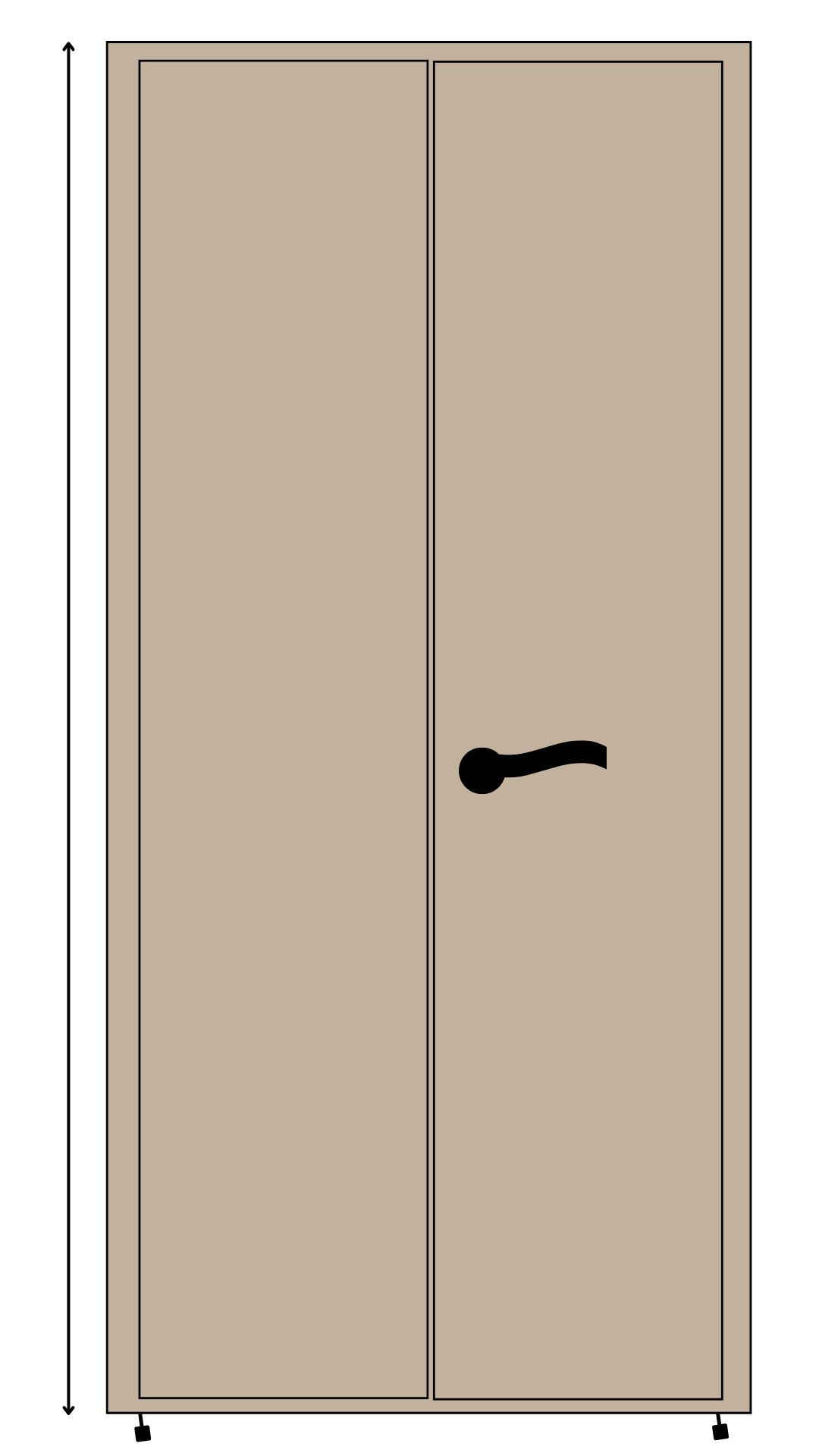 Custom almirah with Height 78″