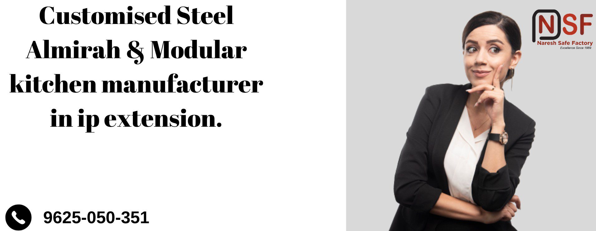 Customised Steel Almirah & Modular kitchen manufacturer in ip extension.