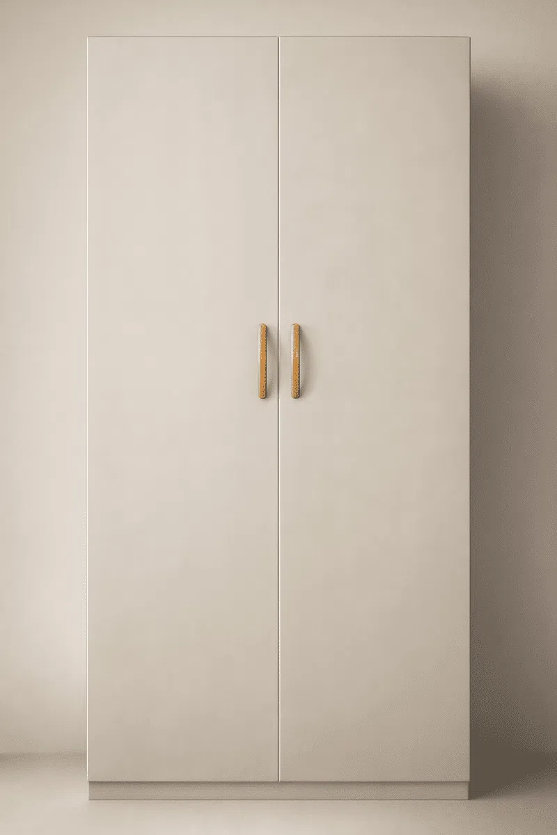 steel carcass + wooden doors